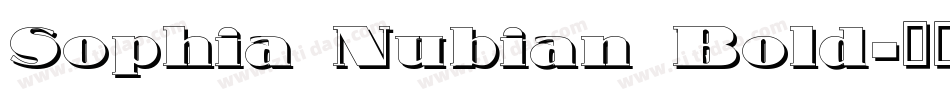 Sophia Nubian Bold字体转换